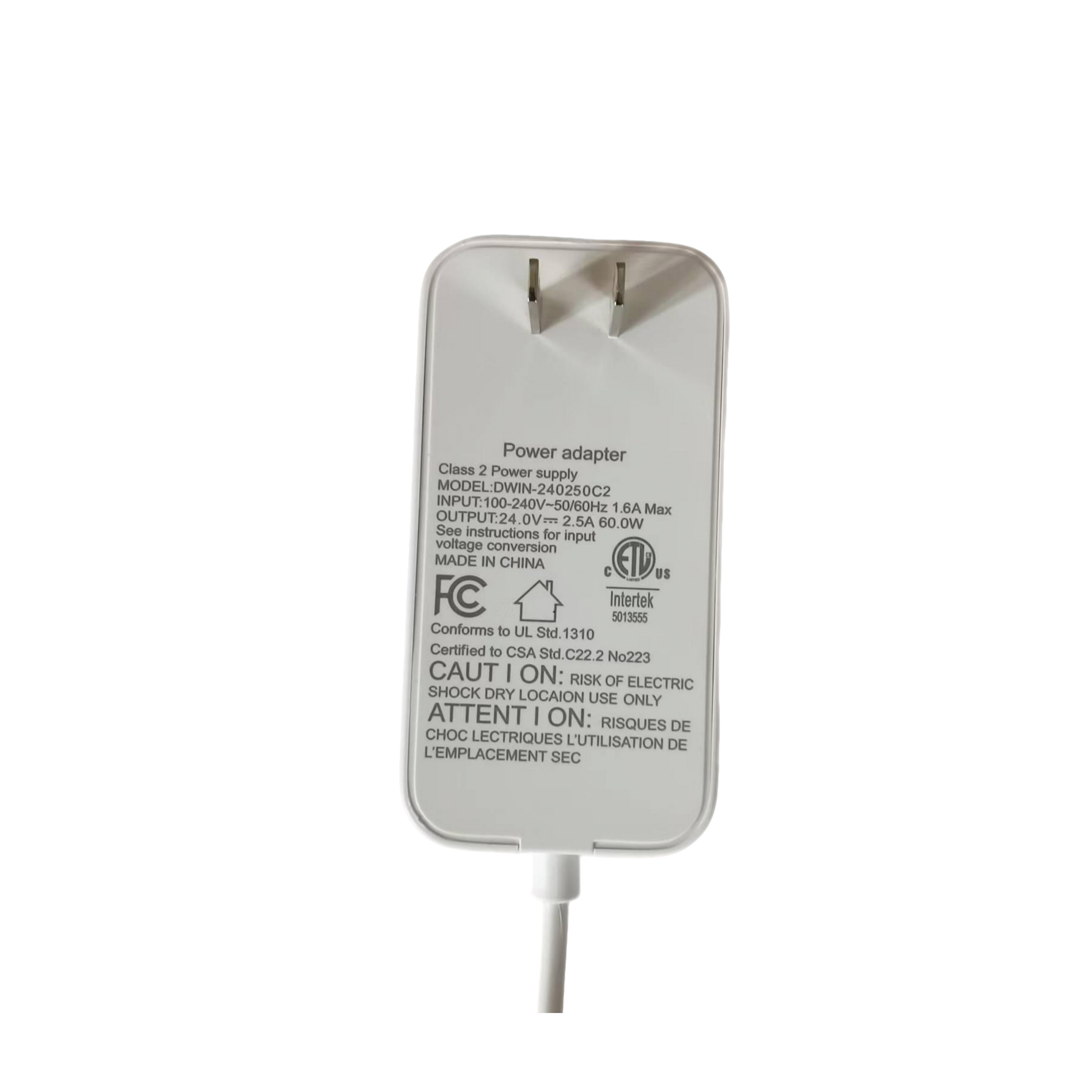 24V2.5A 中规卧插DC输出